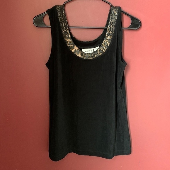 Chicos Travelers Slinky Tank Top | Size 1 - Picture 1 of 3